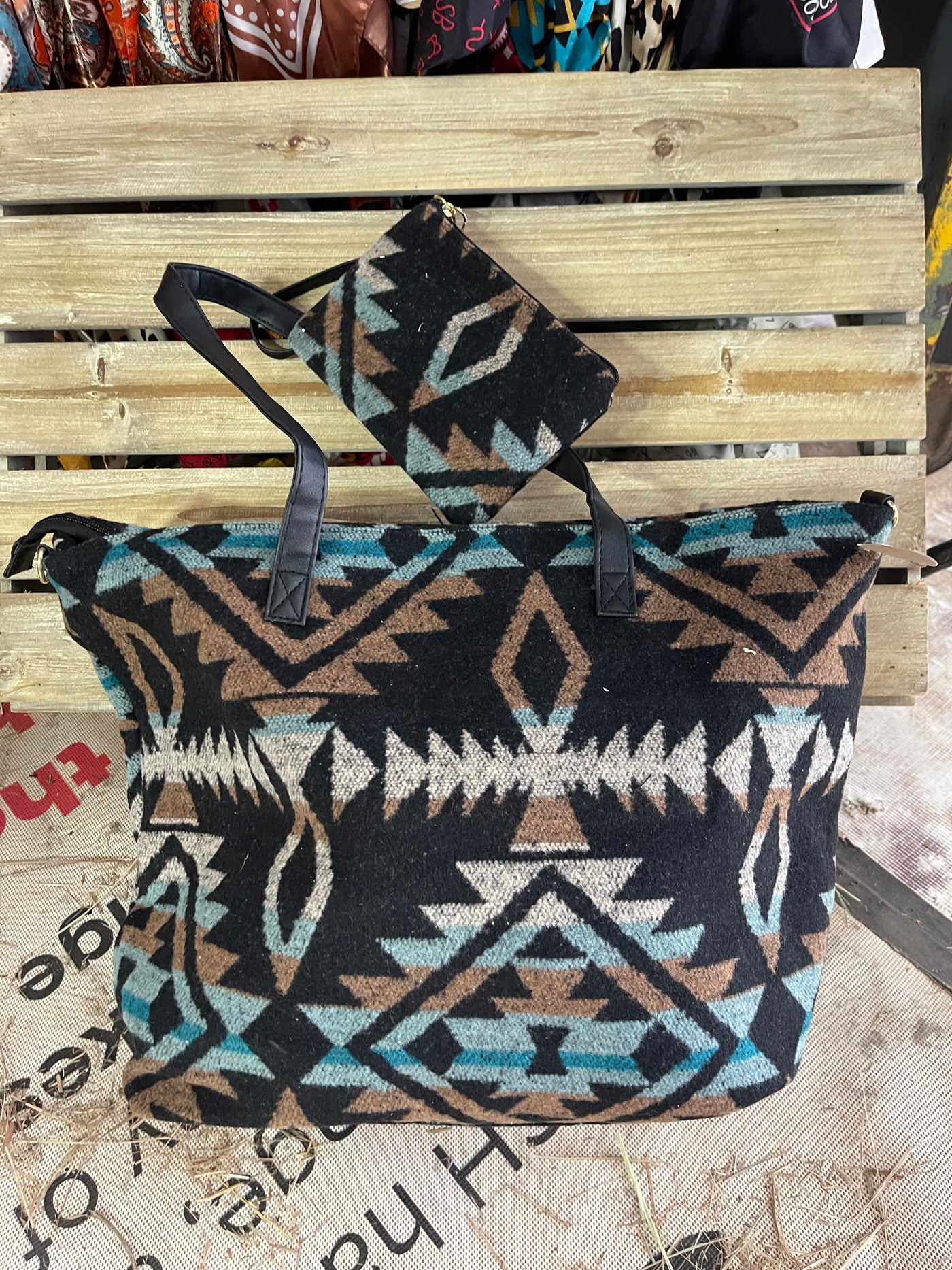 AZTEC BAG WITH SMALL BAG