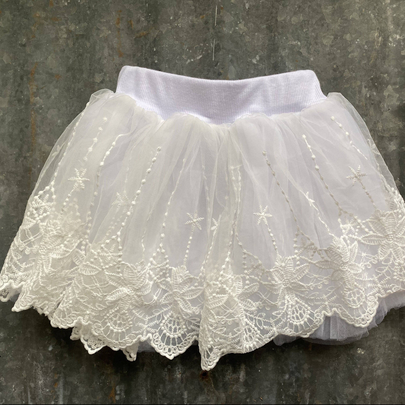 Chiffon skirt- white