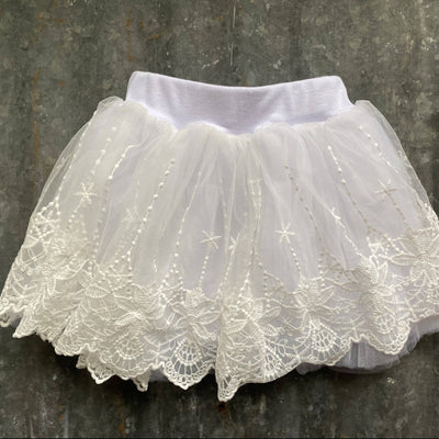 Chiffon skirt- white
