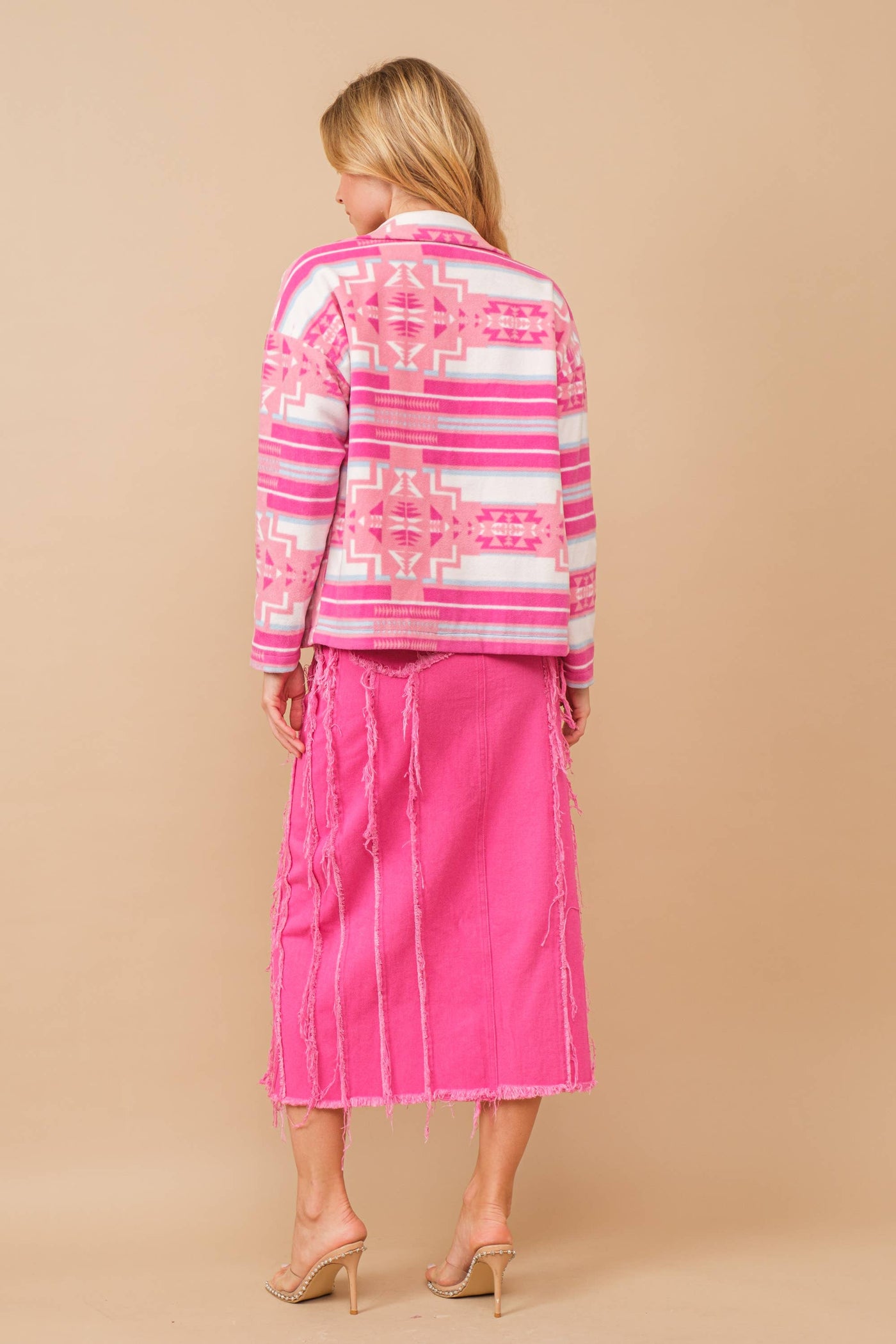 Aztec Soft Cozy Zip Up Jacket