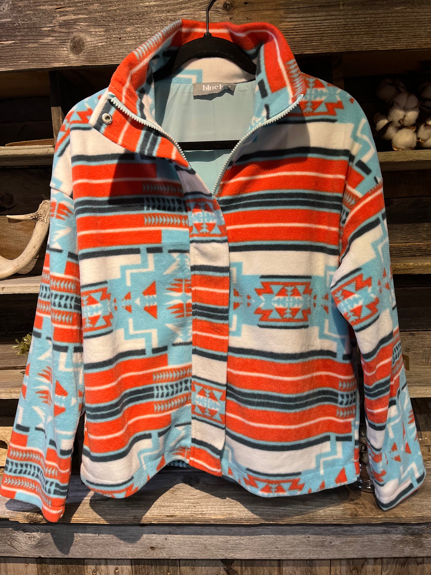 Aztec Soft Cozy Zip Up Jacket