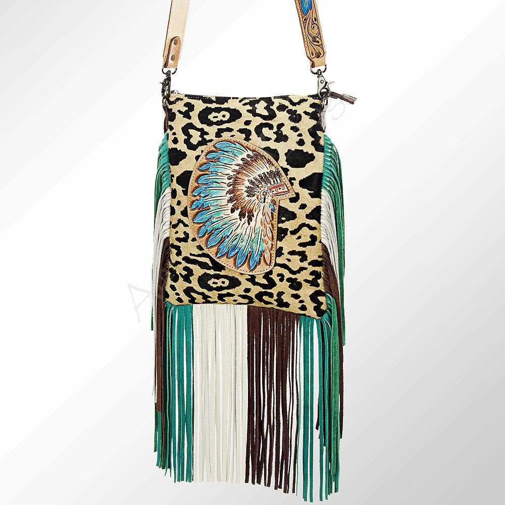 AD Leopard Indian Head Concealed Crossbody