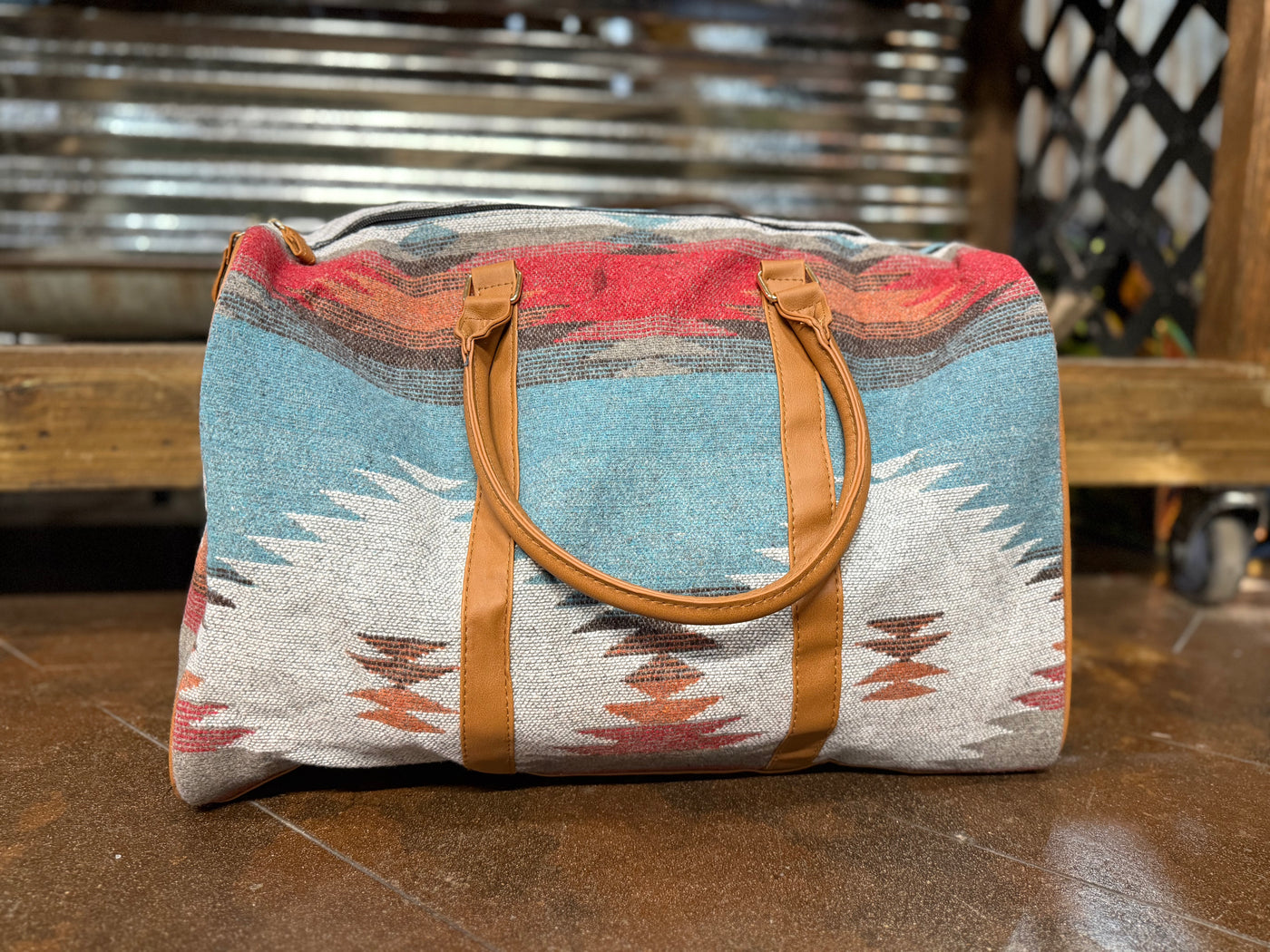 Aztec Barrel Duffle Bag
