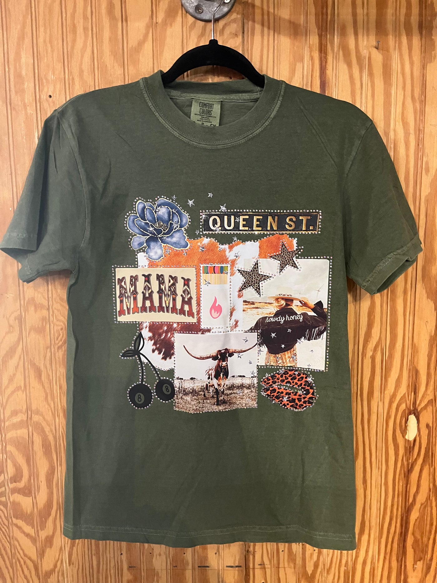MAMA QUEEN WITH BLING TEE