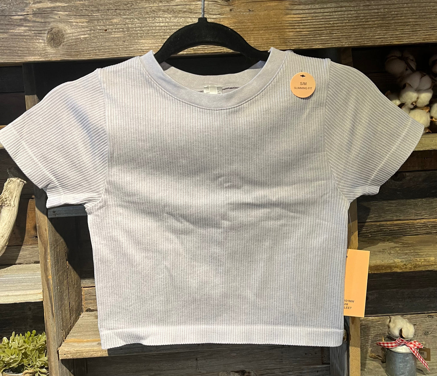 SHORT SLEEVE CROP TOP