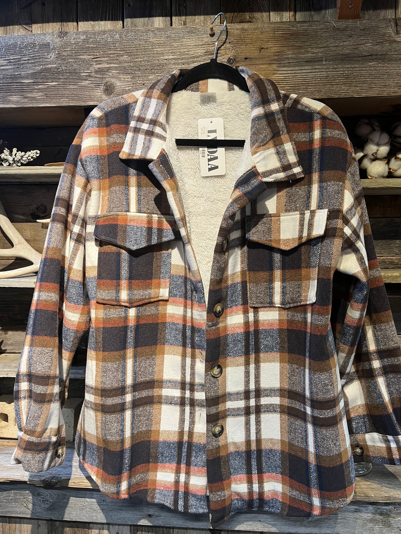 Navy and Orange Shacked