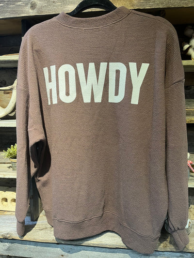 HORSESHOE CLOUDY KNIT TOP