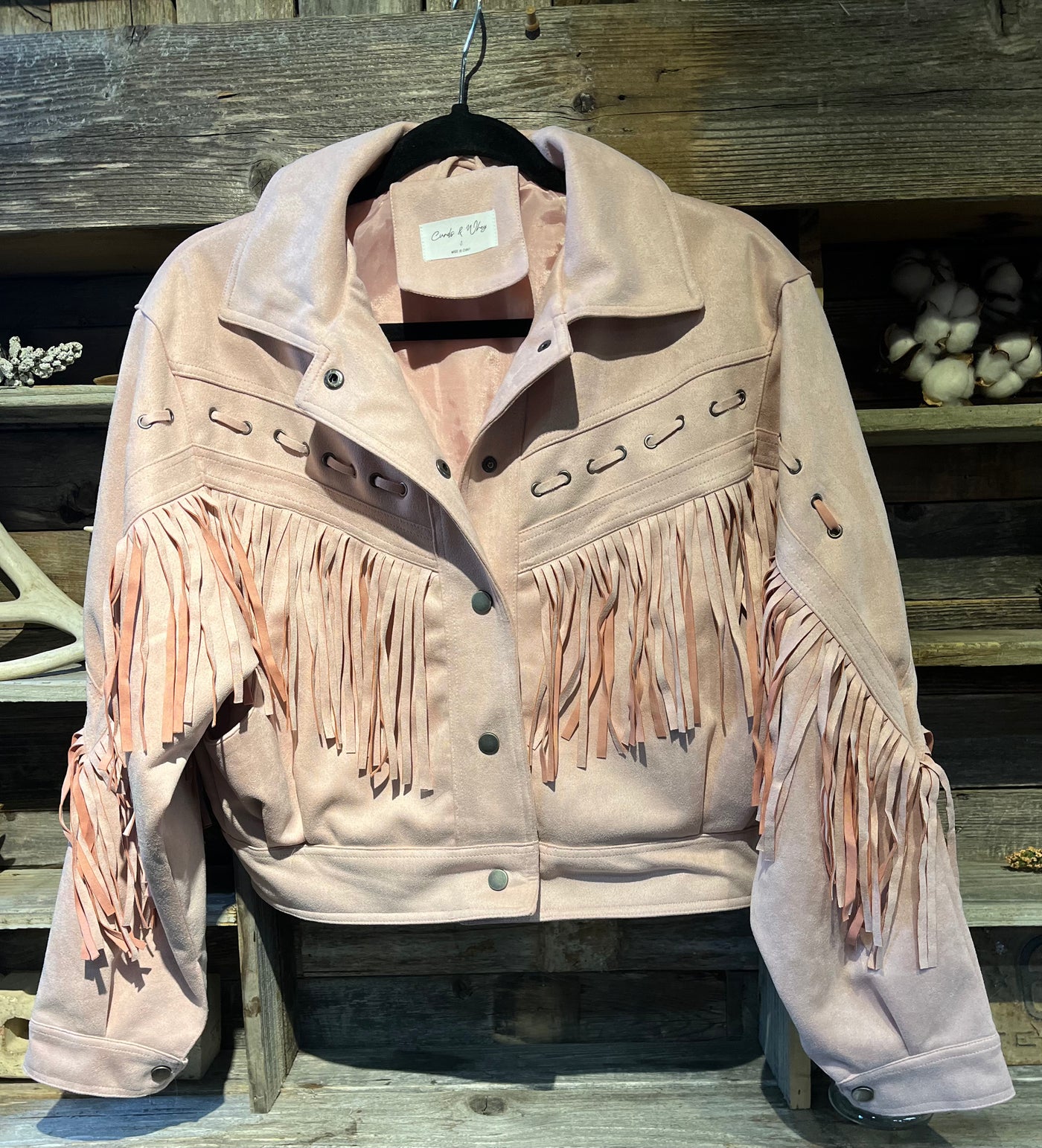 SUEDE FRINGE JACKET
