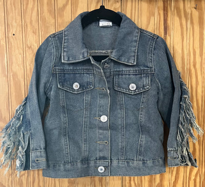 Denim Fringe Jacket