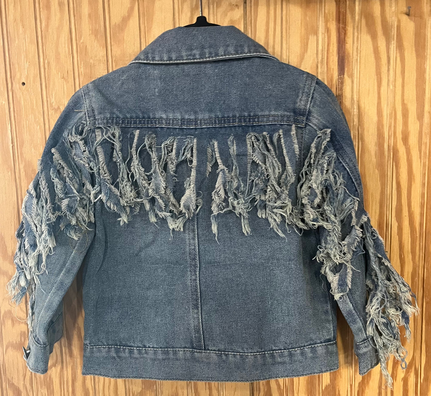 Denim Fringe Jacket