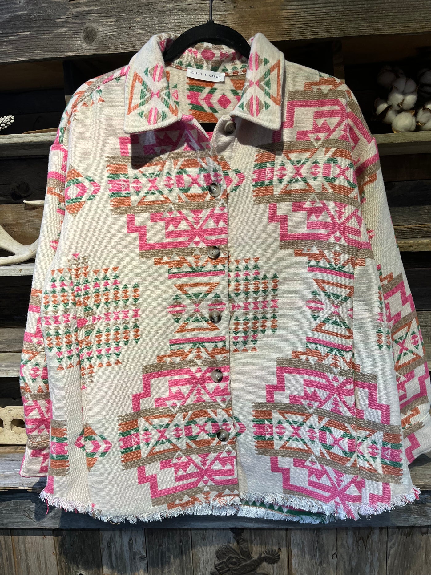 Womens Aztec Shacket