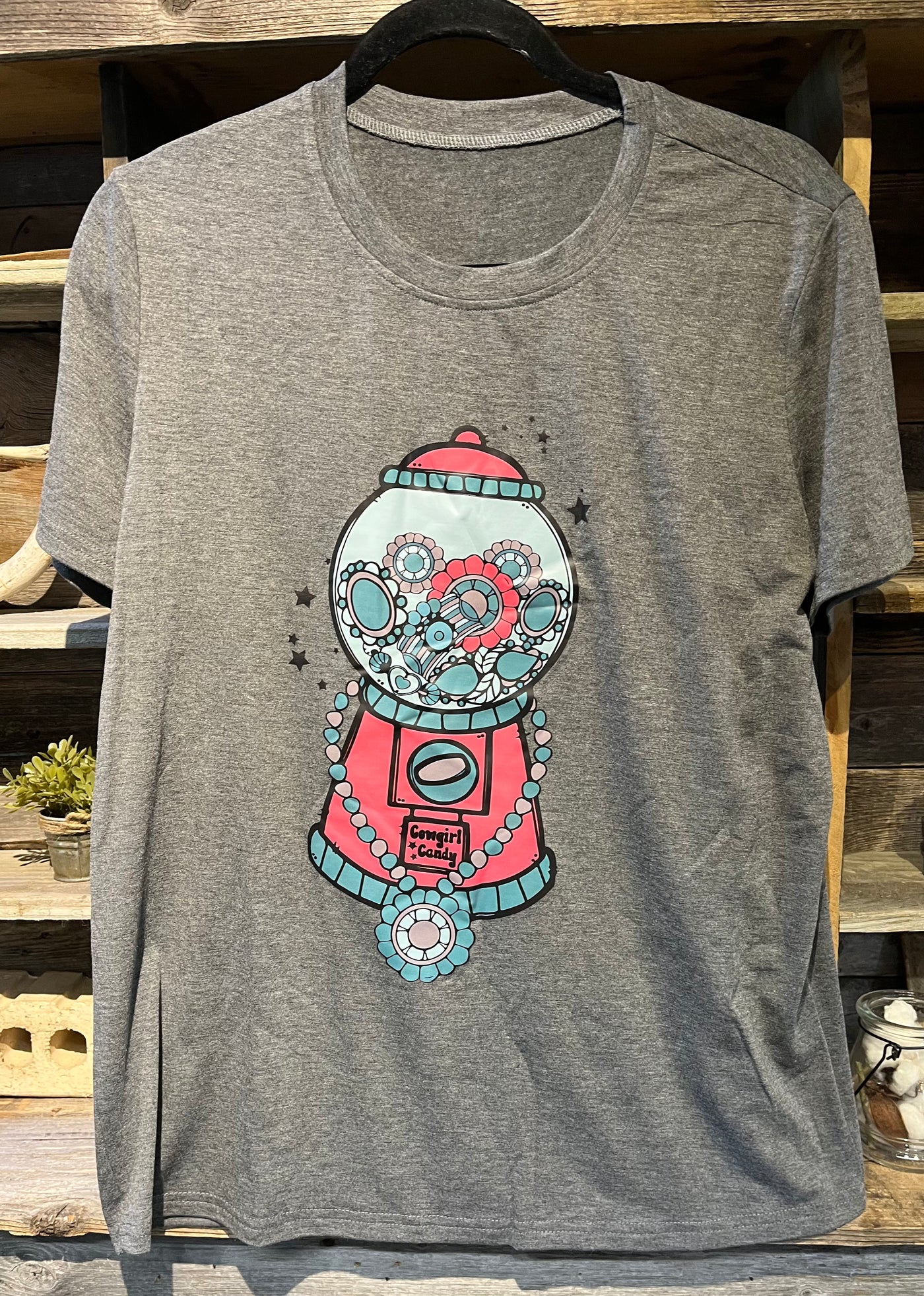 Bubble Gum Turquoise Tee