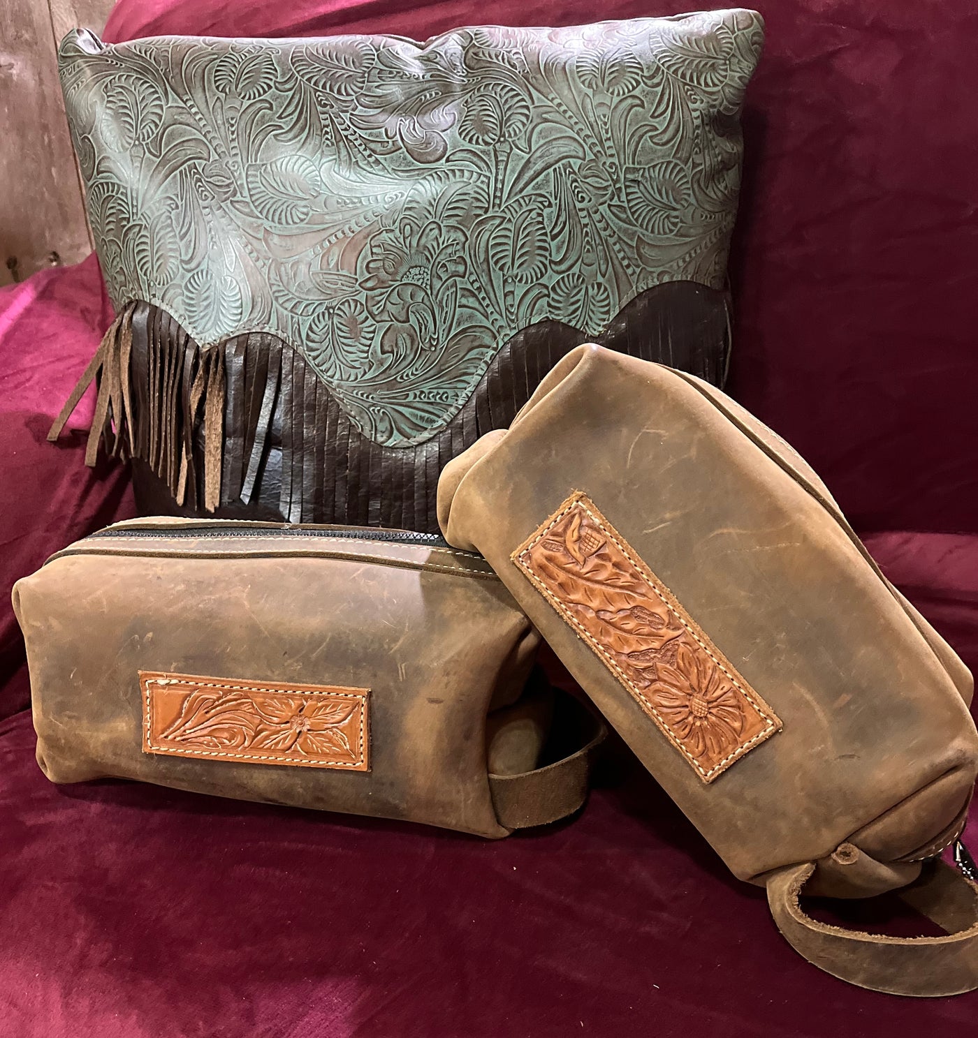 Handmade Leather Shave Kit