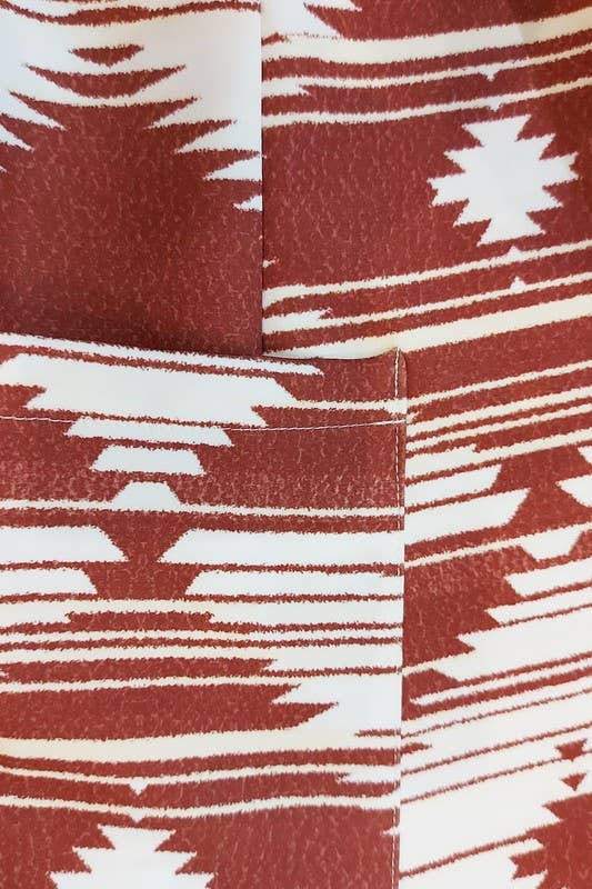 CARLY AZTEC PRINT BLAZER WITH POCKET