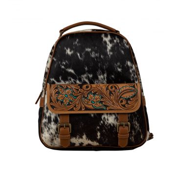 Western swing Hand- Tooled Backpack Bag