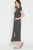 Black and White Stripe long cotton dress