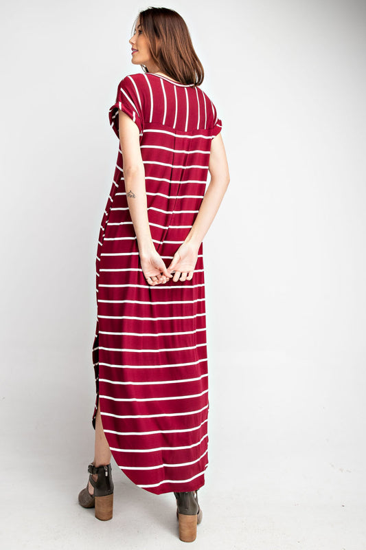 V-neck Maxi Dress with pockets