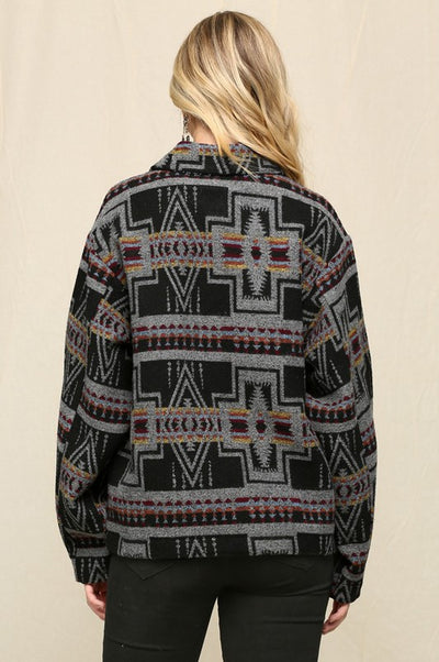 Aztec Pattern shacket