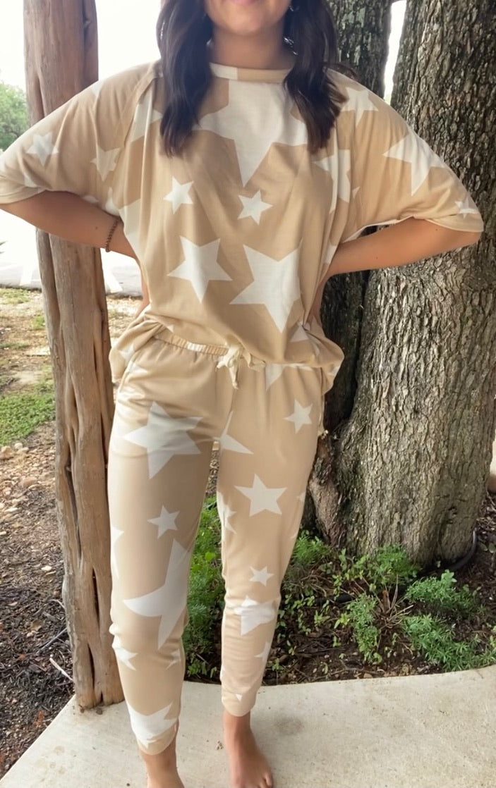 Star Print Top*