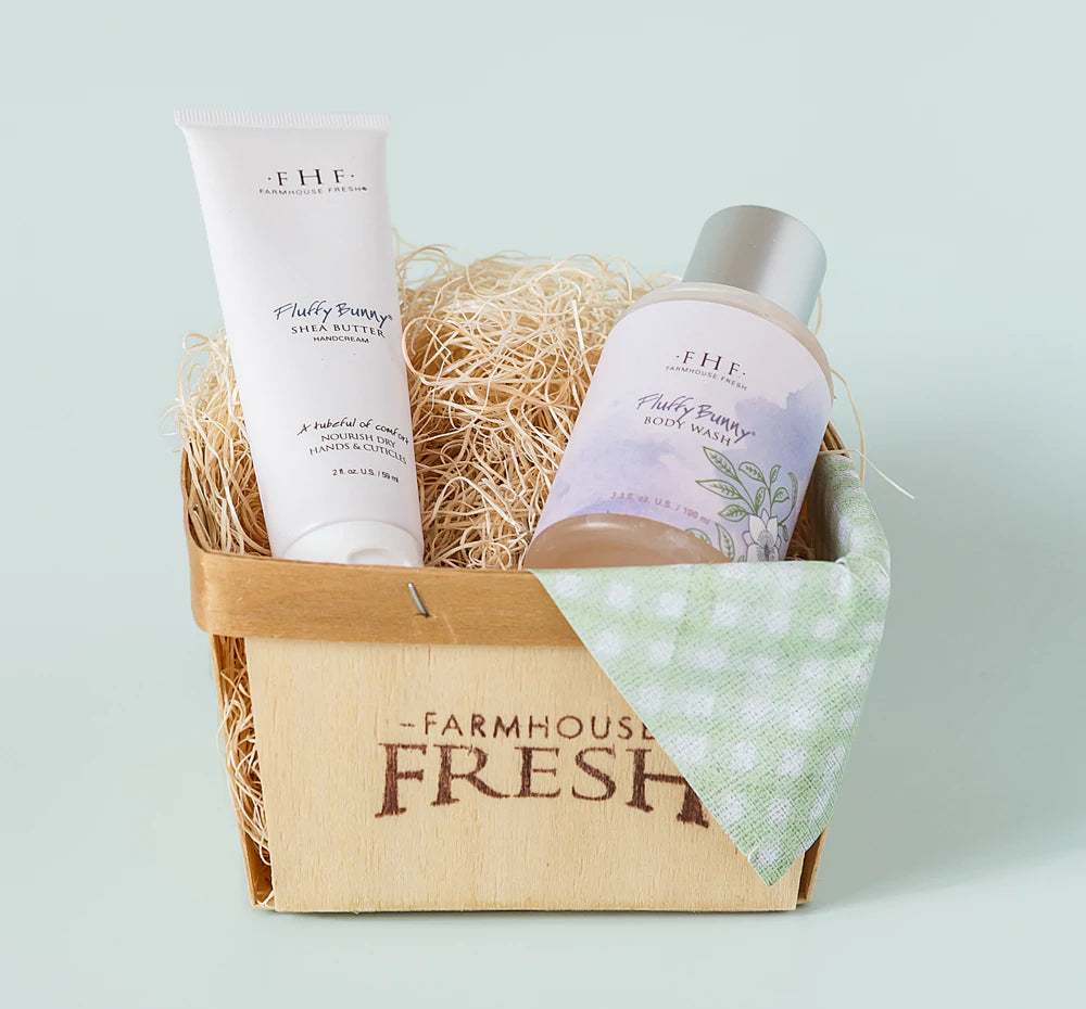 Fluffy Bunny Body Wash Harvest Basket *