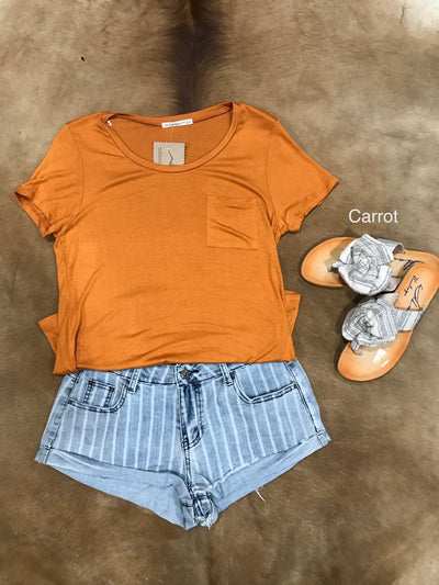 AB Basic U-Neck T-Shirt with Pocket*