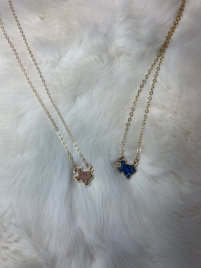 Druzy TX necklace