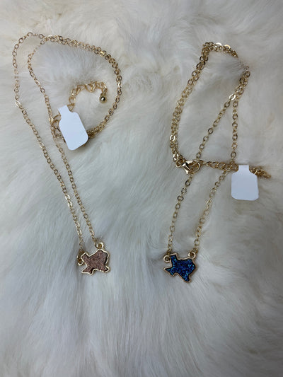 Druzy TX necklace