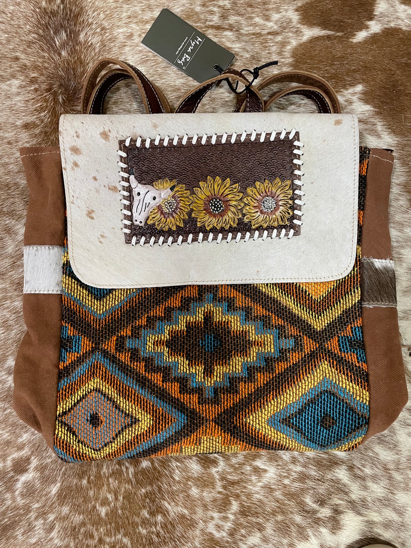 Myra PRIMORDIAL HAND-TOOLED BAG