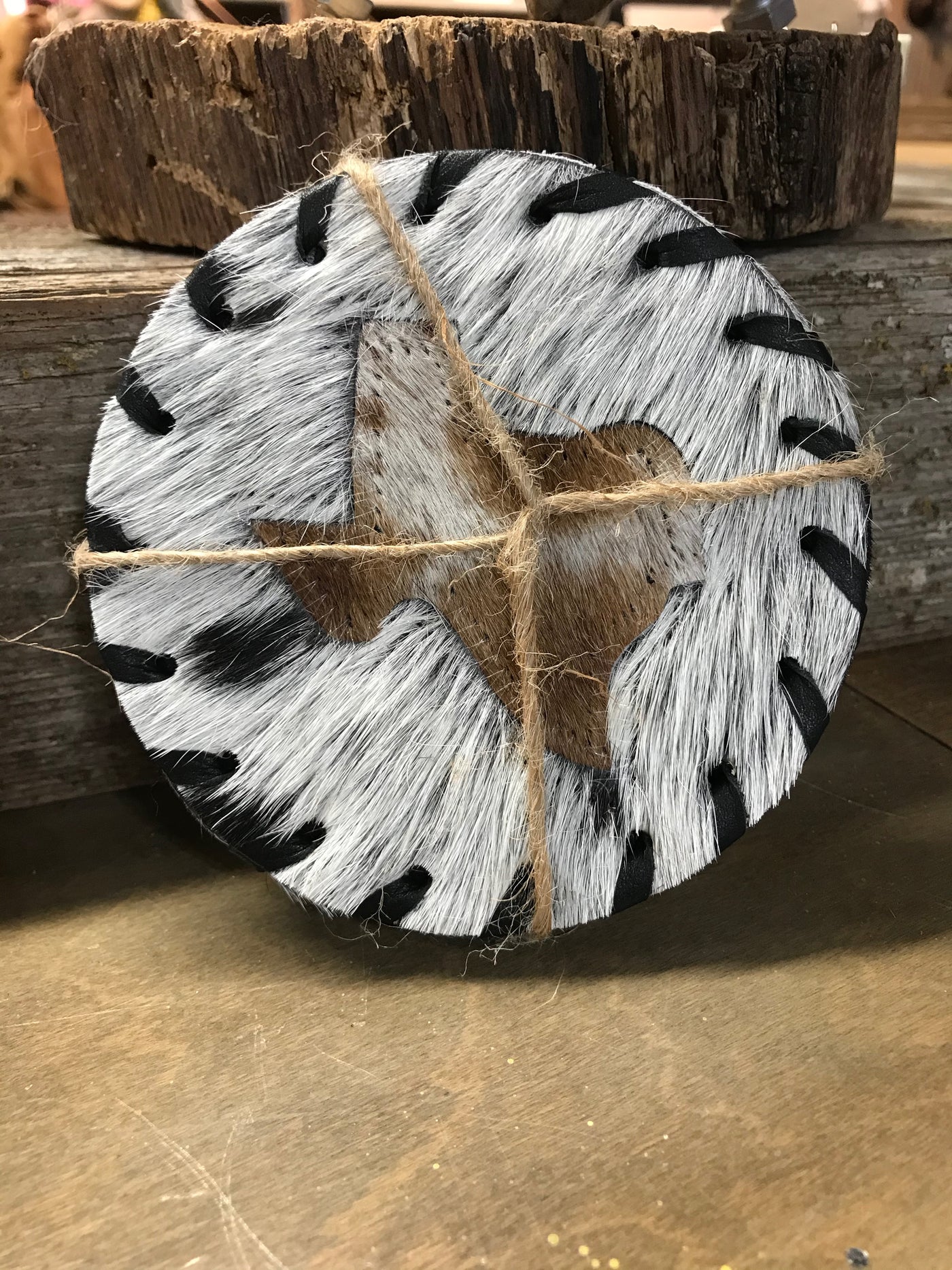 Cowhide Coasters (pack of 4)