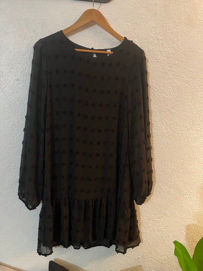 Black Pom dress