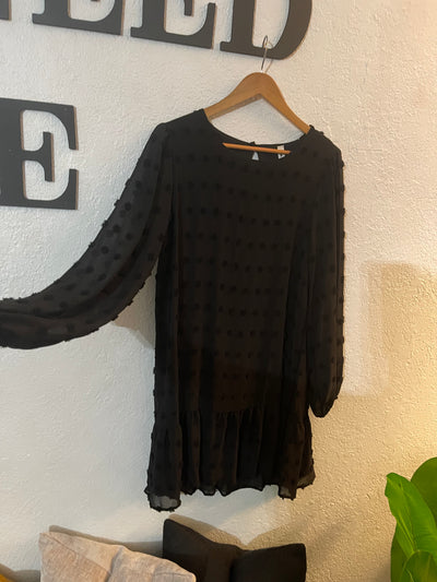 Black Pom dress
