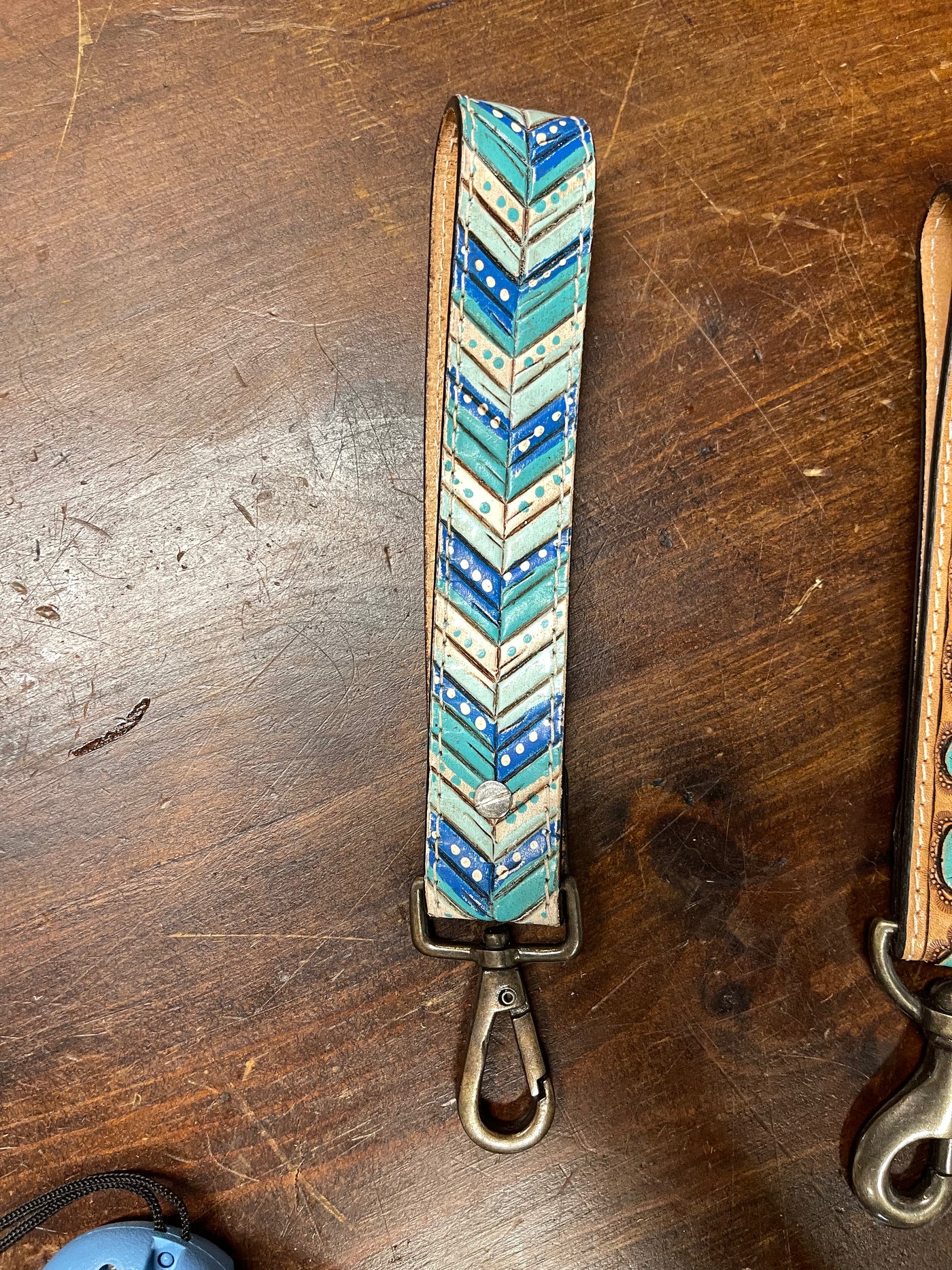Leather Keychain Wristband