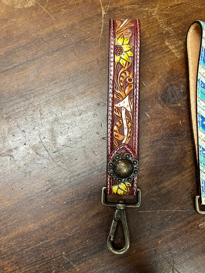 Leather Keychain Wristband
