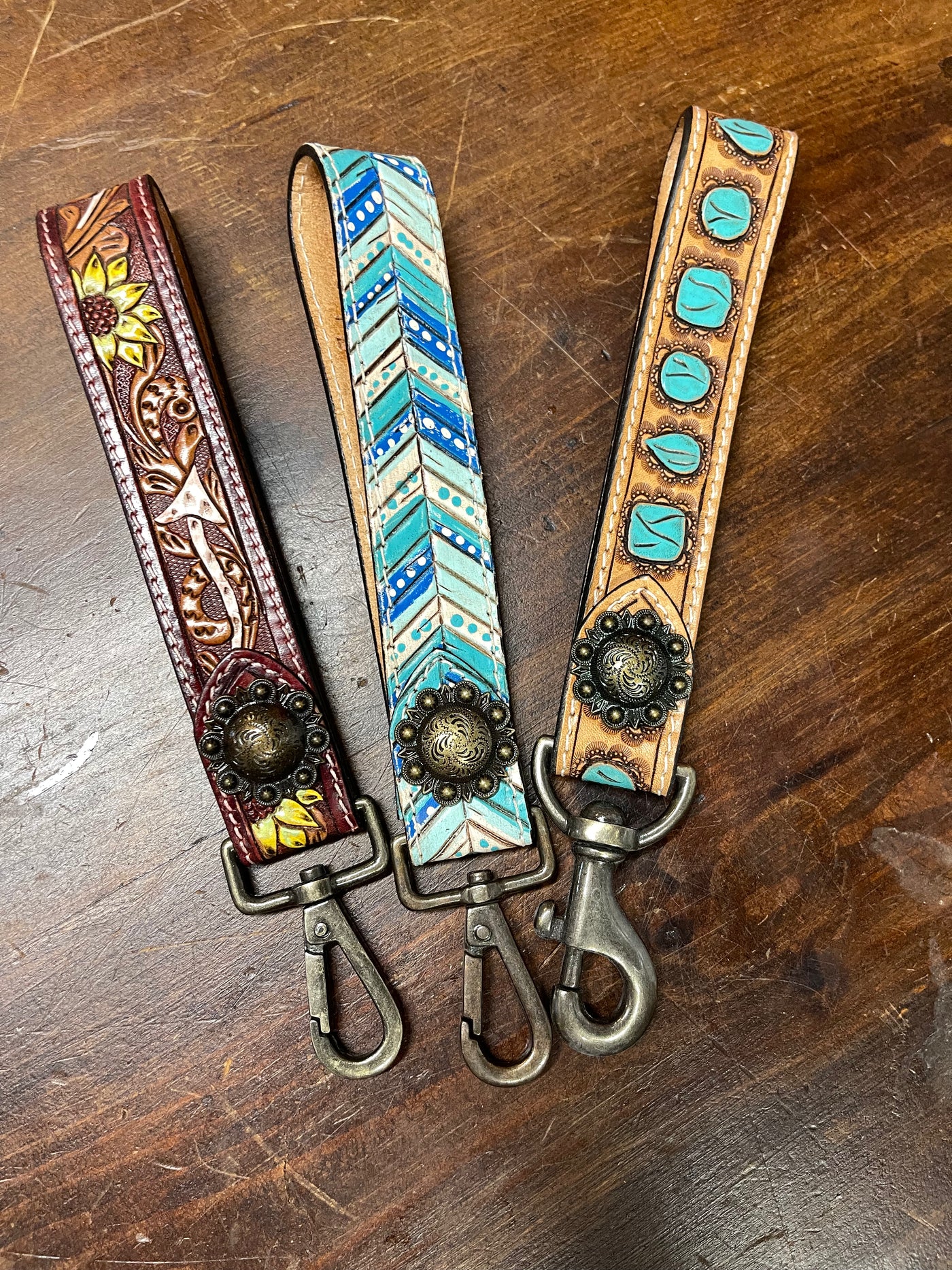 Leather Keychain Wristband