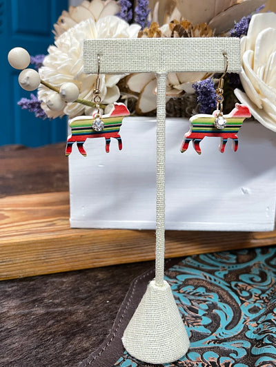 Wood Show Animal dangle earrings