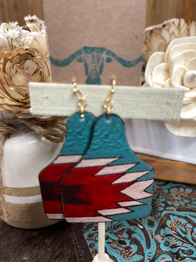 Aztec Cattle Earrings