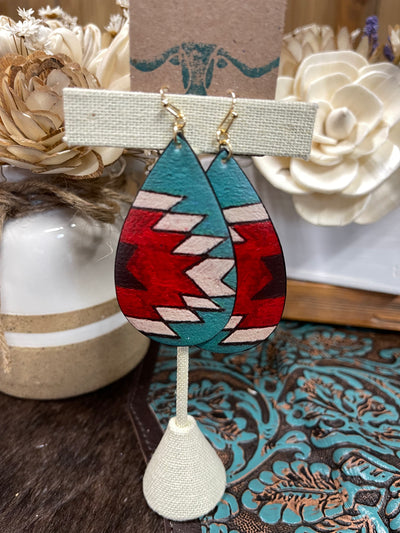 Aztec Cattle Earrings