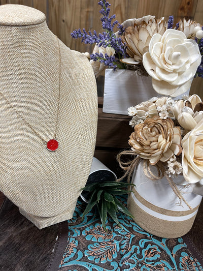 Druzy Pendant Necklace
