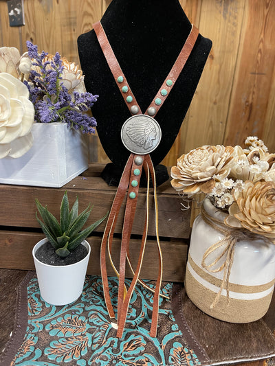 Western Leather Necklace