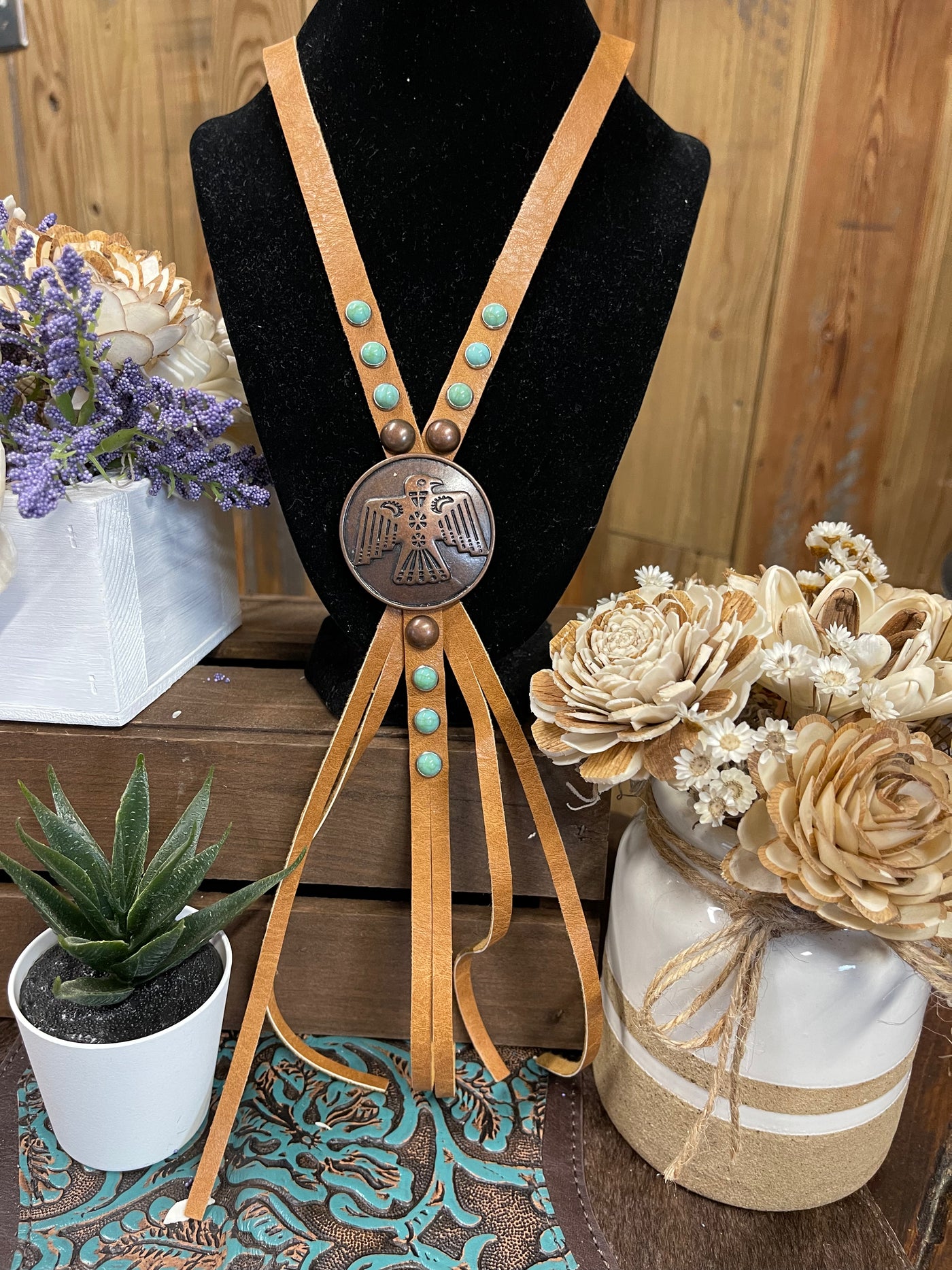Western Leather Necklace