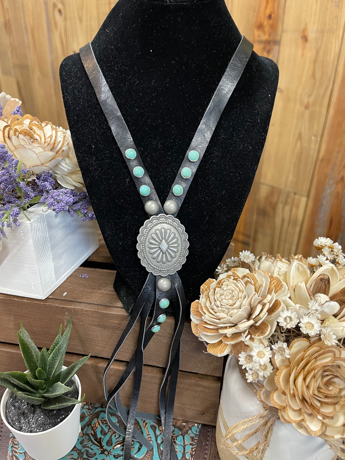 Western Leather Necklace
