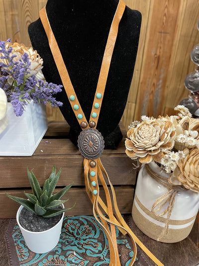Western Leather Necklace