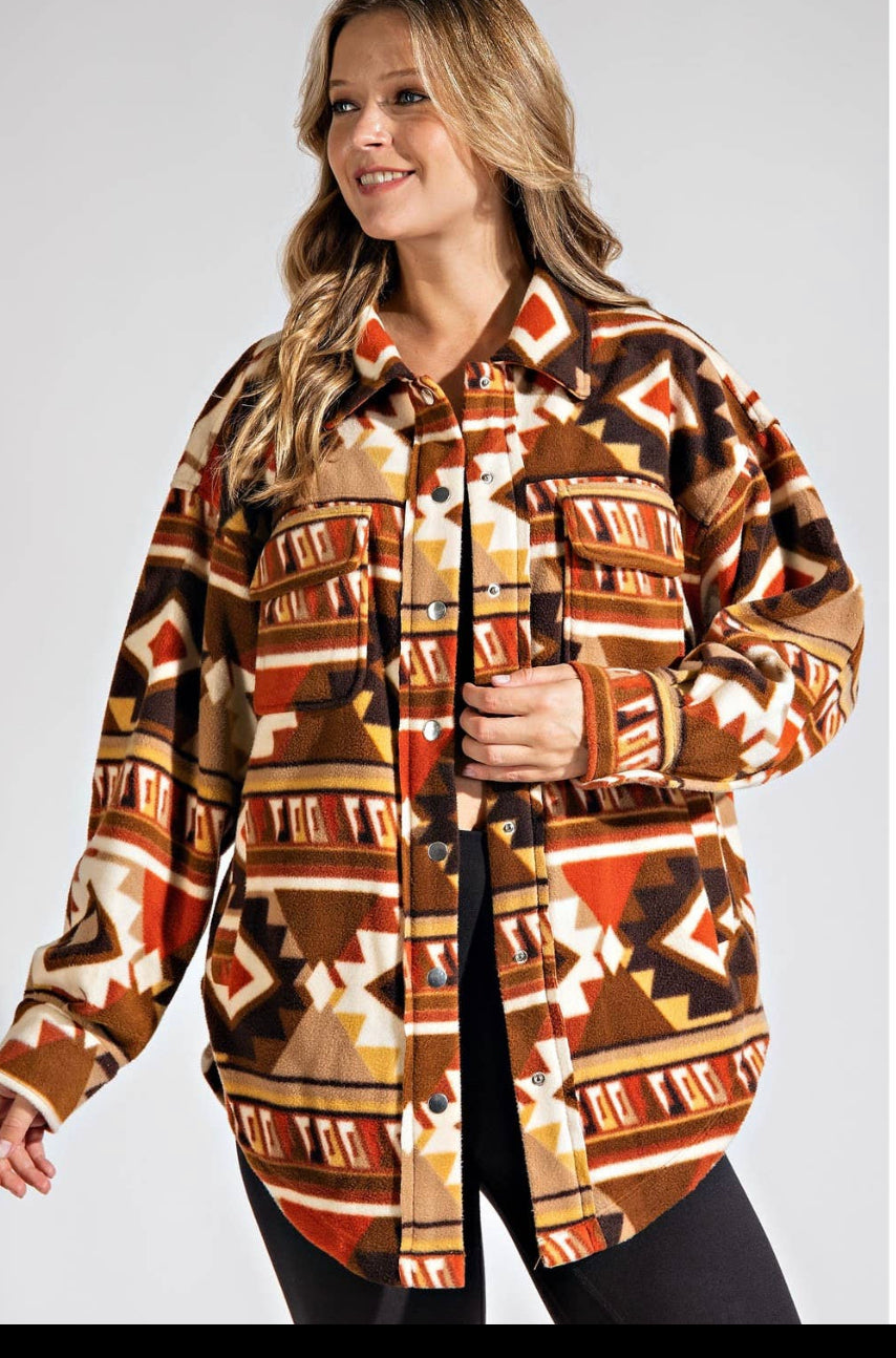 Aztec Fleece Shacket
