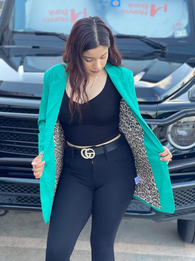 Blazers with Leopard inside