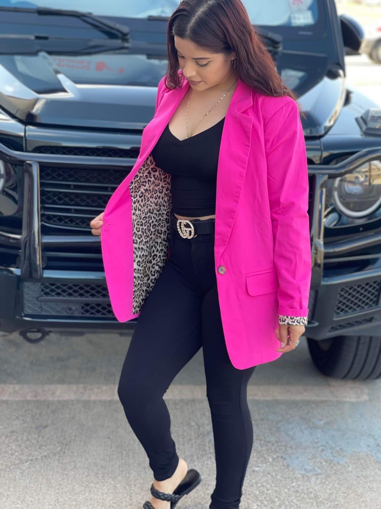 Blazers with Leopard inside