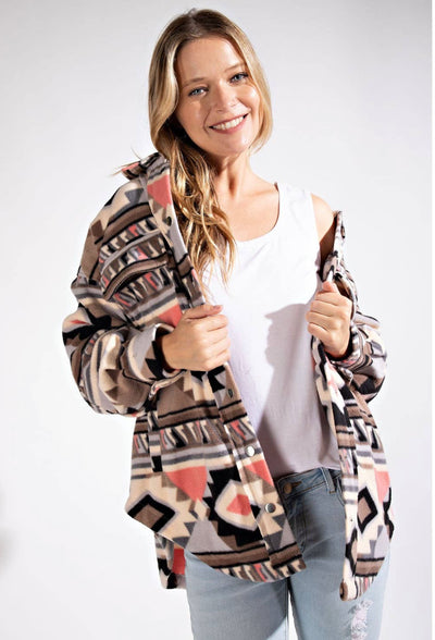 Aztec Fleece Shacket