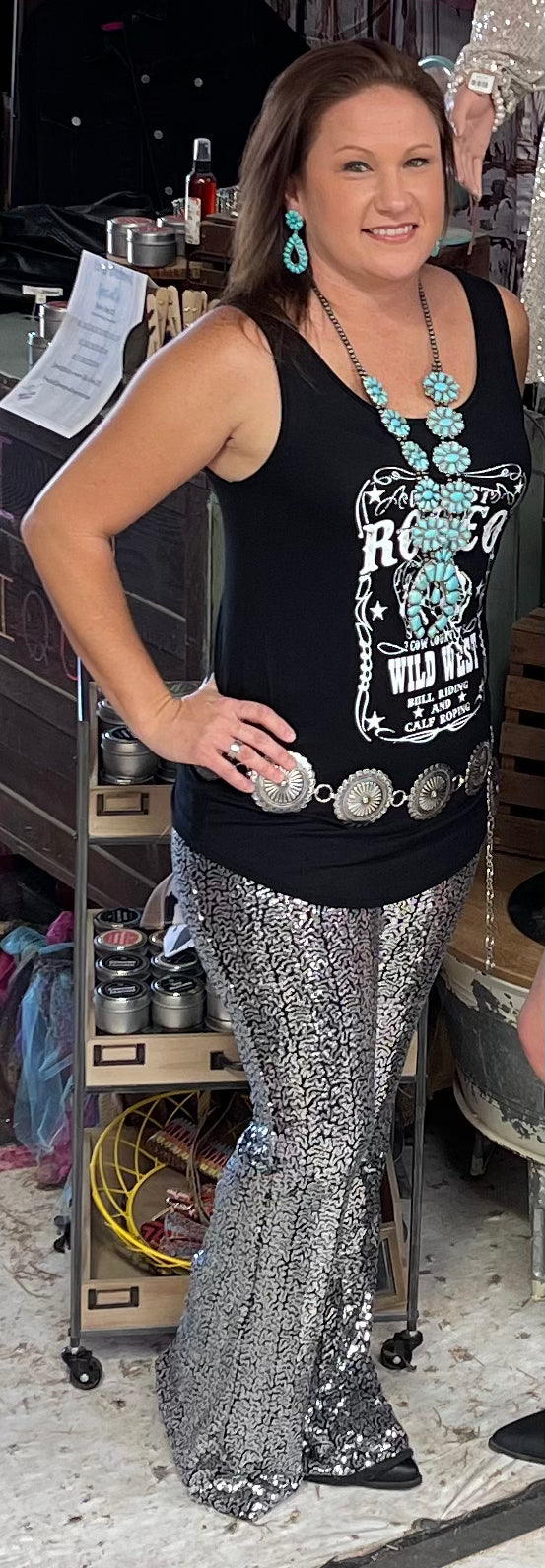 Sequins pants