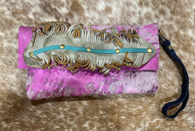 Feather Hide Clutches