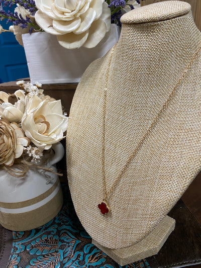Druzy Clover Necklace