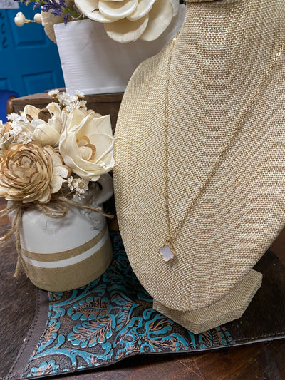 Druzy Clover Necklace